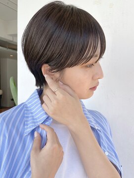 スー 渋谷(suu) マッシュショートヘアくびれショート黒髪ショートカット前髪あり