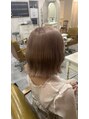 シアン 立川店(Shian) ブリーチ有りのカラーです♪柔らかい色味がとっても可愛いです♪