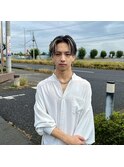 センターパートハイライト
