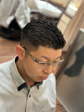 銀座マツナガ 浅草店 アイロンパーマ/バーバービジネススタイル/フェード