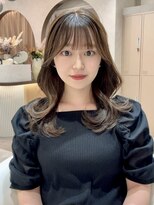 イメチェン外ハネボブ美髪ワイドバング/レイヤーカット顔周り