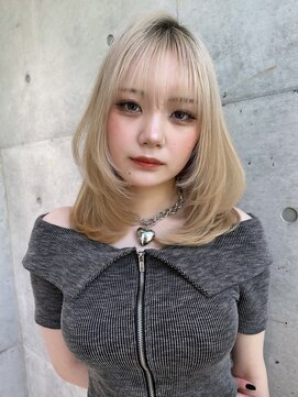 ロンドルピナス 小倉(Lond Lupinus) イメチェン外ハネボブ美髪ワイドバング/レイヤーカット顔周り