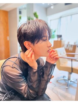 キミトヘアデザインアンドスパ(Kimito Hair design&spa) 武蔵小杉マッシュショート　ブルーカラー　大人ショート