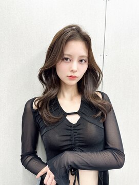 ジーナ 名駅(XENA.) 【haru】韓国レイヤー/ブリーチなしダブルカラー/ベージュ