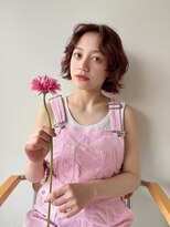 ホロ(hollo)&nbsp;ボブショートウルフパーマミディアムレイヤーウルフパーマ