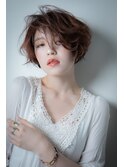 □透明感ハイライト大人美人抜け感ショートボブ415川口30代40代