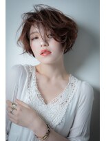 カバーヘア ブリス 川口(COVER HAIR bliss) □透明感ハイライト大人美人抜け感ショートボブ415川口30代40代