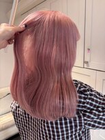 ベレーザ 渋谷(BELEZA) 16078ブリーチ&ダブルカラーローズブラウンダークレッドロング