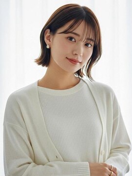 ソンノ(sonno) 外ハネボブ 切りっぱなしボブ 顔周りカット20代 髪質改善 艶髪