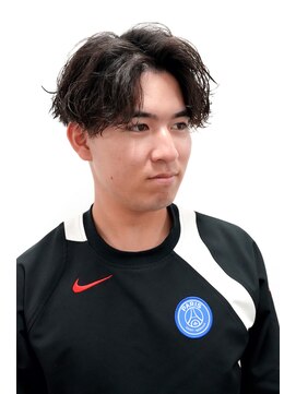 カーウォッシュバーバー(CARWASH BARBER) メンズカット刈り上げセンターパートサーフカール1006