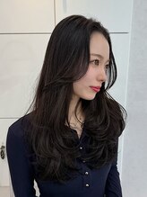 アリープアウル(ALEAP owl) 顔まわりカット/レイヤーカット/ダークブラウン