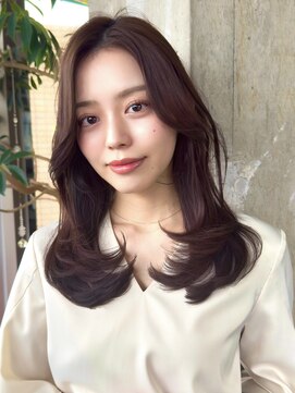 ロビー 表参道(ROBBY) 前髪長めレイヤーカット/20代30代40代/顔周りカットワンカール