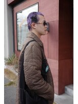 エディ(Edy)&nbsp;スパイキーショートケアブリーチダブルカラー外国人風眉毛カット