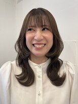 ハーティーモトヤワタ(hearty MOTOYAWATA) 暗過ぎない大人ツヤカラー×ミディアムヘア
