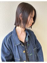 モリオ フロム ロンドン サッポロファクトリー店(morio FROM LONDON)&nbsp;【morio札幌】札幌ボブ　黒髪ぱつっと外ハネボブ