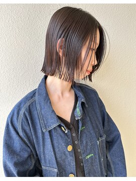 モリオ フロム ロンドン サッポロファクトリー店(morio FROM LONDON) 【morio札幌】札幌ボブ 黒髪ぱつっと外ハネボブ