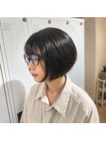 マティス 室見店(MATISSE)&nbsp;丸みショートボブ×シースルーバング。