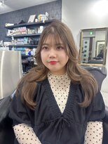 ザ アクネ 岡崎竜美丘店(THE ACNE) レイヤーカット_くびれ巻き_マロベージュ