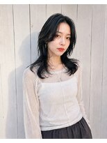 ビーハイブ 仙台駅前店(Behive)&nbsp;ミディアム/レイヤー/暗髪/アッシュ/20代30代40代