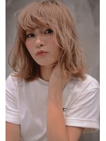 エル(EL by green)&nbsp;EL☆外国人風ホワイトアッシュベージュXハネミディ0112327997