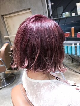 サロンドミルク 原宿(salon de MiLK) ピンクカシス×ボブ☆