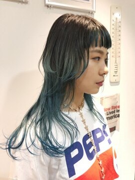 ジーナ(XENA) ターコイズブルーダブルグラデーション