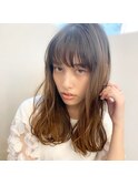 【アフロート添田】ヘルシーレイヤー無造作カールくびれセミディ