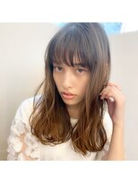 マリアバイアフロート(Maria by AFLOAT)&nbsp;【アフロート添田】ヘルシーレイヤー無造作カールくびれセミディ