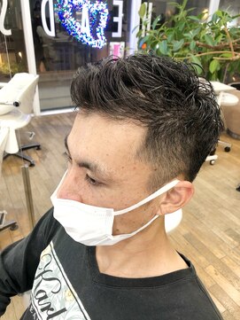 ヘッズ 本八幡店(HEADS) かき上げヘア　ニュアンスマッシュ　サイドパート　韓国マッシュ