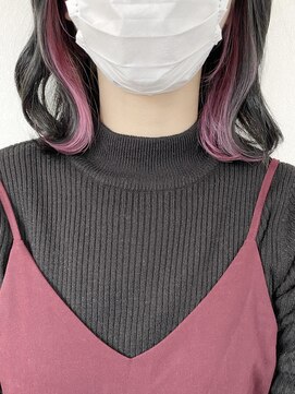 プラグ バイ ネオリーブ(plug by neolive) インナーラベンダーピンク☆メルティカラー/くびれヘア/マッシュ