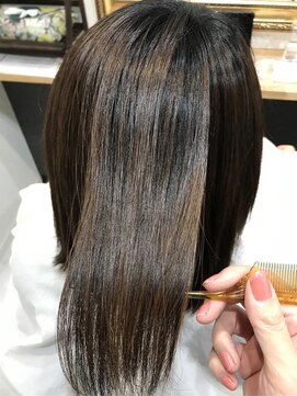 ヘアーカルチャー おゆみ野店(HAIR CULTURE) 髪質改善エステ艶髪ストレート大人可愛いセミロング