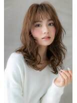 カバーヘア ブリス 川口(COVER HAIR bliss) 小顔バレイヤージュ大人巻き鎖骨ミディアムT3川口20代30代40代