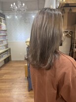 レップ(REP) 伸ばしかけミディアム×シフォンベージュ