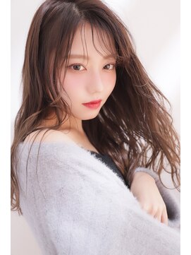 モコ(MOCO) 【MOCO hair natural琴似】透明感　靡くセミロング