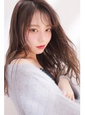 【MOCO hair natural琴似】透明感 靡くセミロング