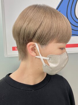 マックス フォー ヘアー(MAX FOR HAIR) 【デザインカラー】マッシュショート×ミルクティーベージュ◎