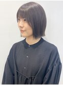 【松戸 石山】外ハネ切りっぱなしボブ顎下ボブぱつっと