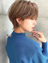 ロンドウル 熊本(Lond ulu) 大人可愛いショートボブ/ベージュ