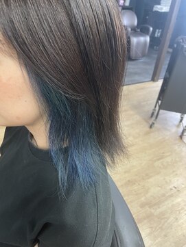 エイチエムヘアー 船橋店(H M hair) インナーコバルトブルー