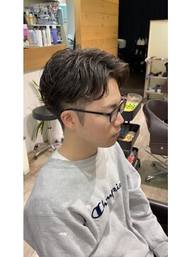 アソビ 毛流れショートパーマ