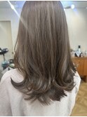 ロングレイヤー・バイオレットアッシュ・ラベージュ
