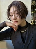 【 ハンサムショートボブ × マロンベージュ 】浅野美紀
