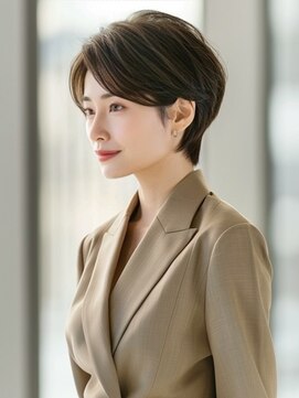 アルトリスト(Altruist Aging×HAIR&SPA) ☆イメチェンピンクベージュアンブレラカラー前髪クールショート