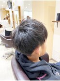 キッズツーブロックマッシュショート