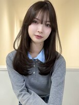 アイトーキョーエス 渋谷(AI TOKYO S)&nbsp;オリーブグレージュ透明感カラー顔まわりレイヤーハッシュカット