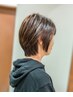 オーガニックリタッチカラー（根本染め）+トリートメント+ブロー　￥7700～