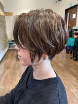 ヘアーレナータ 八王子(HAIR RENATA)&nbsp;グレージュアッシュグレージュショートカットミニウルフ