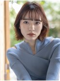 外ハネレイヤーボブスタイル