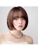 【monde】丸みショート×ナチュラルブラウン