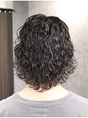 波巻きスパイラル縦落ちパーマサーフカール